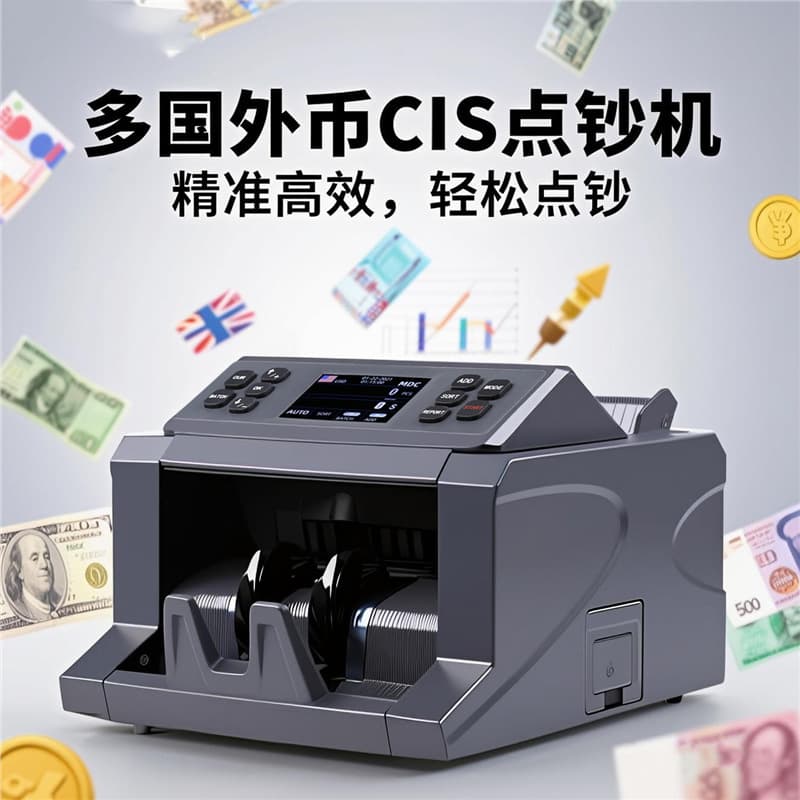 Low price CIS image recognition horizontal currency counting machine multi-national currency euro dollar currency counting machine factory