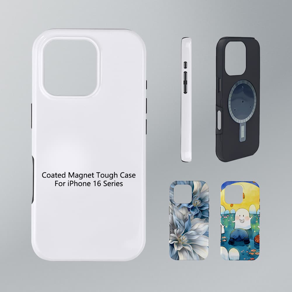 iPhone16 series magnetic heat transfer phone case two-in-one coated film phone case blank supplies wholesale