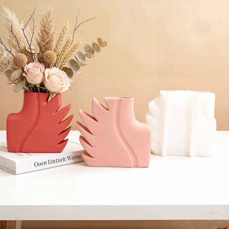 Creative Wing Human Body Vase Silicone Mold DIY Unusual Vase Plaster Home Decoration Ornament Mold