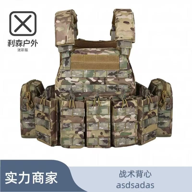 Lisen Multi-Functional Tactical Vest 6094 Combination Outdoor Training Suit CS Vest Breathable Wear-resistant Training Vest Manufacturer
