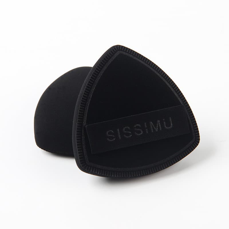 High-definition black pineapple powder puff triangle sponge powder puff liquid foundation special makeup double-sided dry and wet black powder puff XL