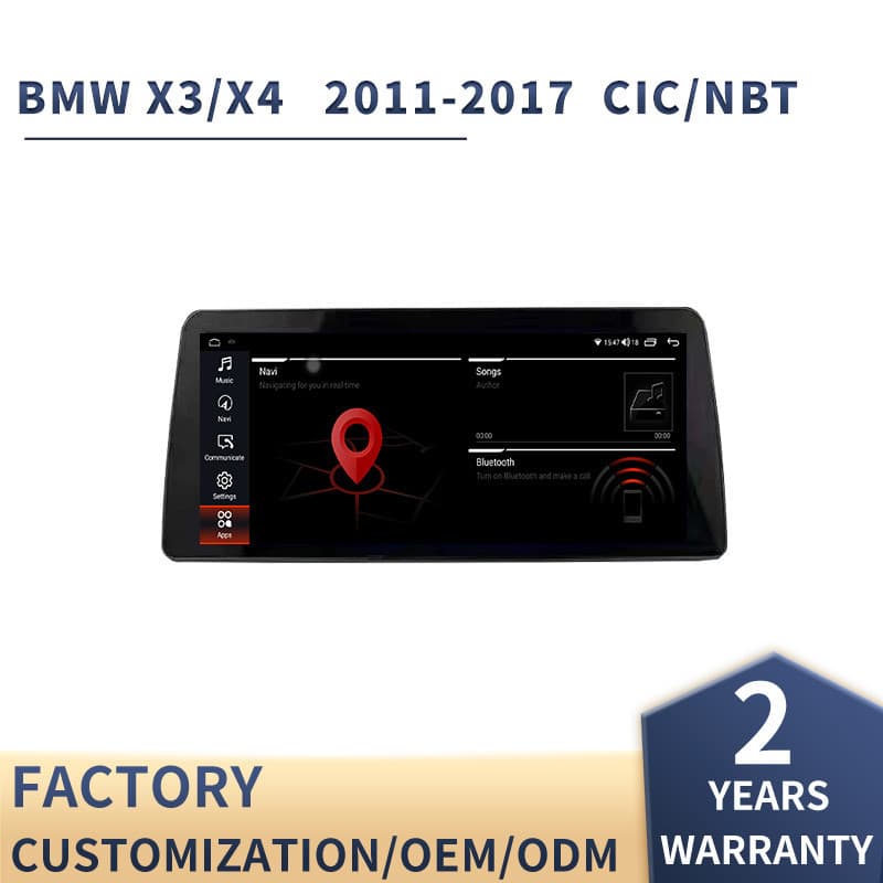 Android Smart Navigation for BMW X3, 12.3-inch Car Display with Reverse Camera All-in-One