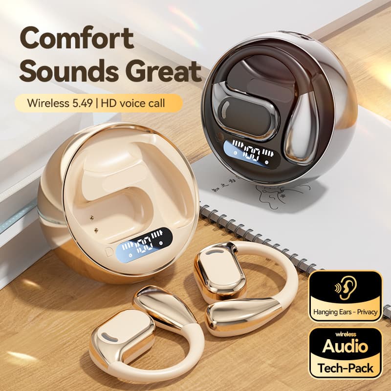 Cross-border Hot Selling M76 Long Battery Life Earhook Earphones Private Mold Low Latency High Sound Quality Wireless Bluetooth Earphones Wholesale
