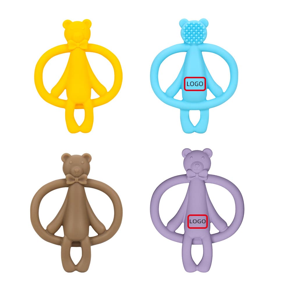 Baby Teether for Young Infants, Anti-Finger-Biting, Soothing Silicone Remote Control Teether, Food-Grade for Babies