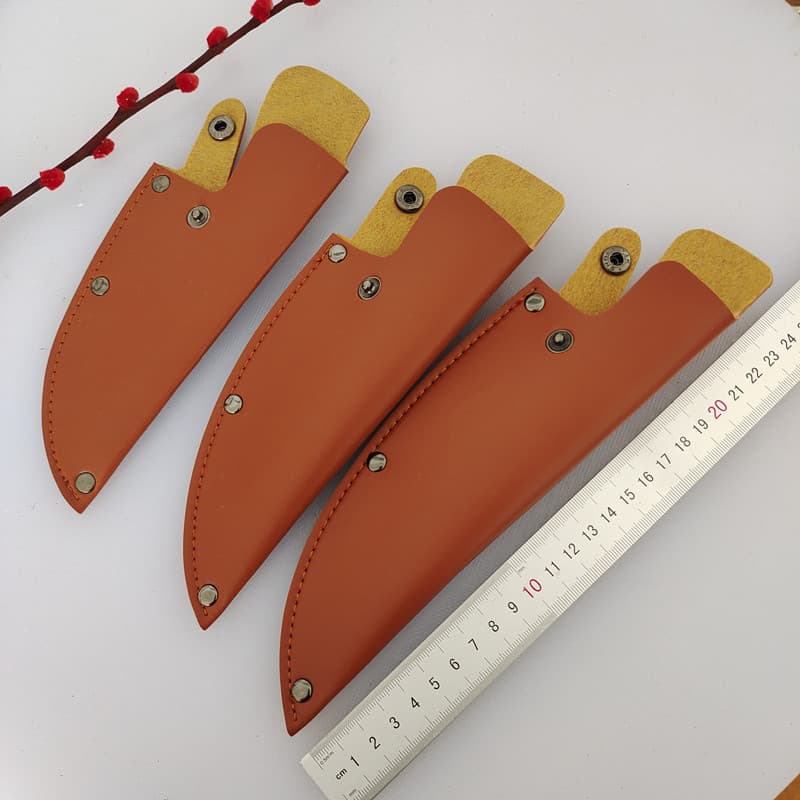 Wholesale Knife Sheath 5 Inch 6 Inch 7 Inch Knife Case Outdoor Knife Sheath Curved Knife Sheath PU Leather Protective Cover Boning Knife Sheath Knife Shell