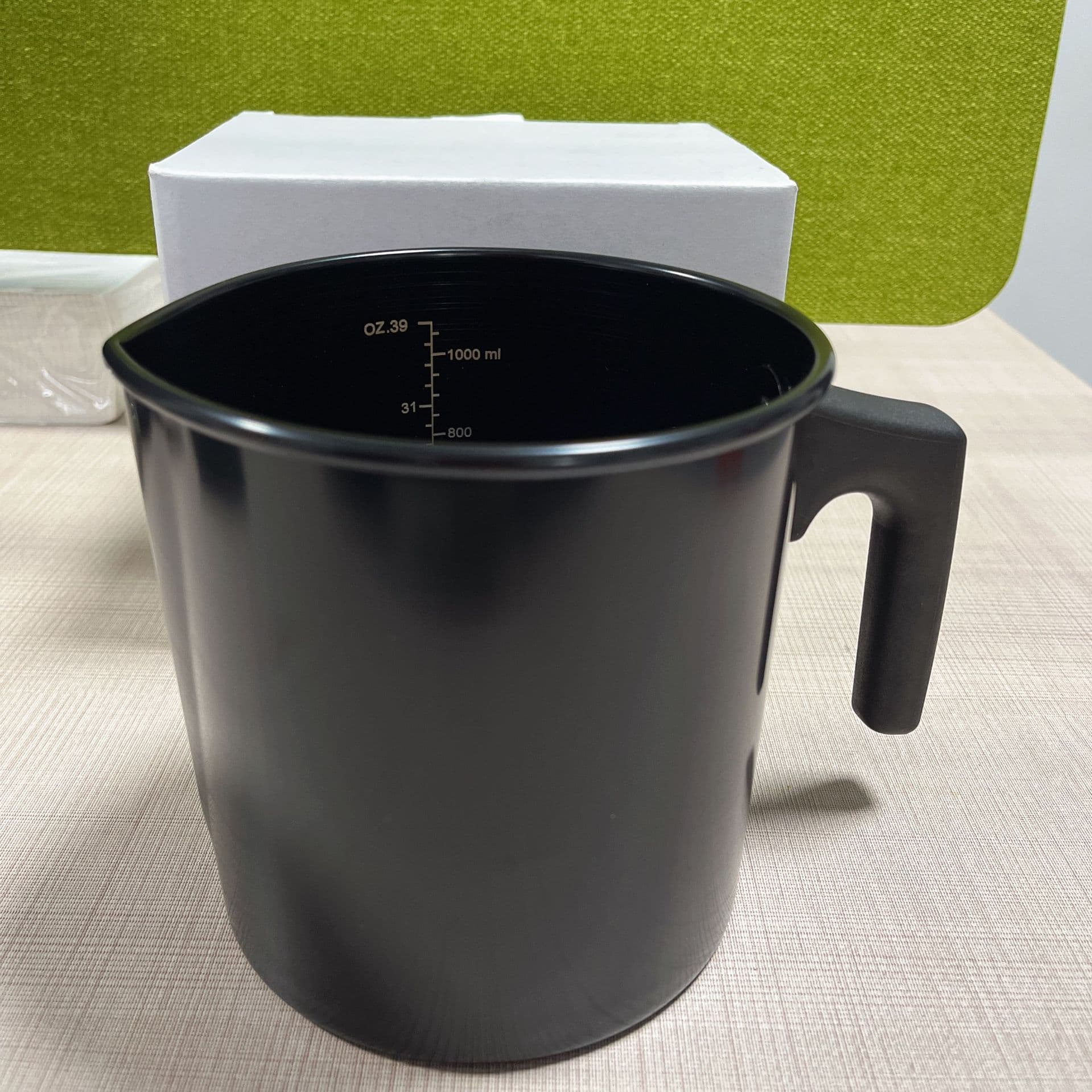 Black scaled 1.2L wax melting cup DIY candle melting wax pot pot wax pouring pot with heat-resistant handle wax cup