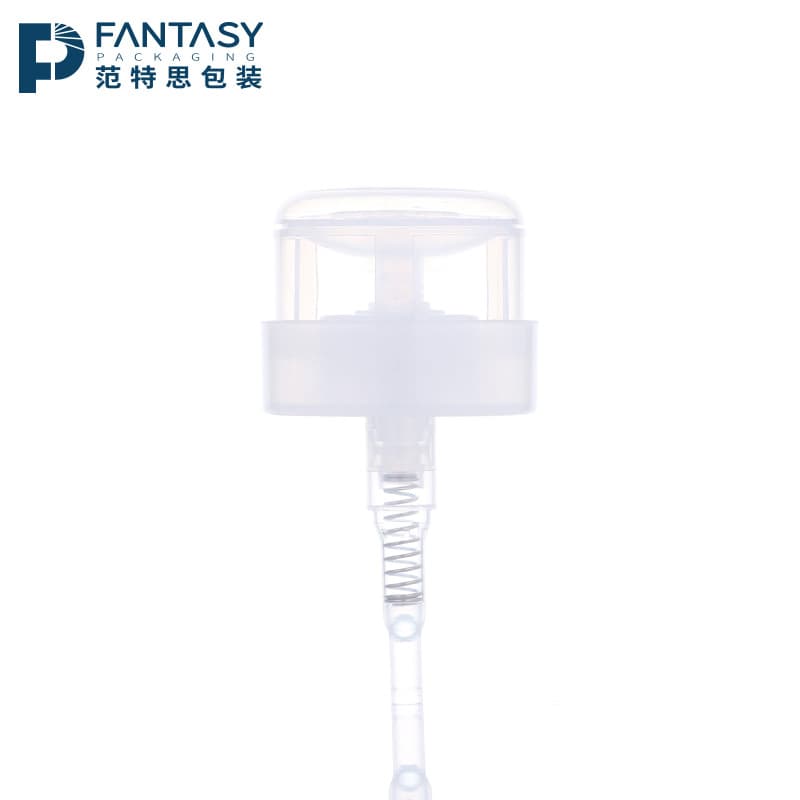 Manufacturer supplies vacuum injection molded white transparent nail polish pump, makeup remover and body oil pump head, push-type pump head