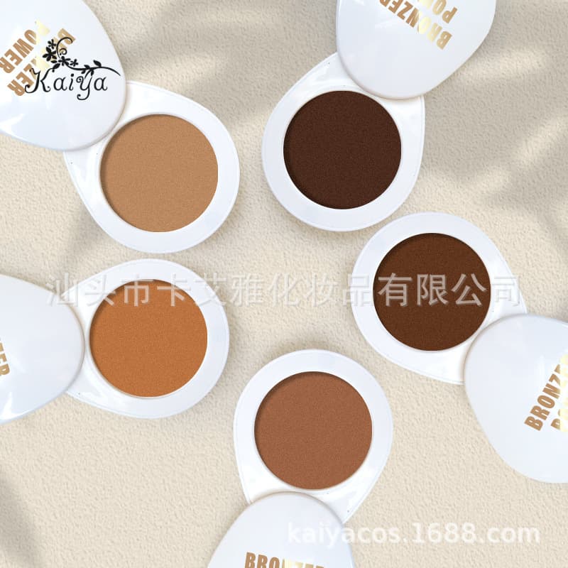 Cross-border Bronzer Powder Natural Shadow 3D Face Long-lasting Matte 360-degree Rotating Contour Powder