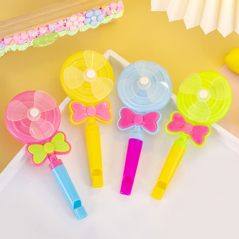 Fan Lollipop Whistle Colorful Children's Kindergarten Small Gift Activity Giveaway Practical Promotion Wholesale