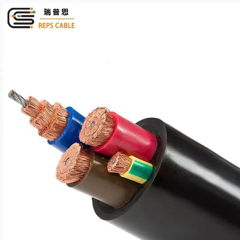 Tunnel Mining Reel Cable RGV Platform Rail Trolley Arch Cable Polyurethane Tensile and Abrasion-Resistant Cable