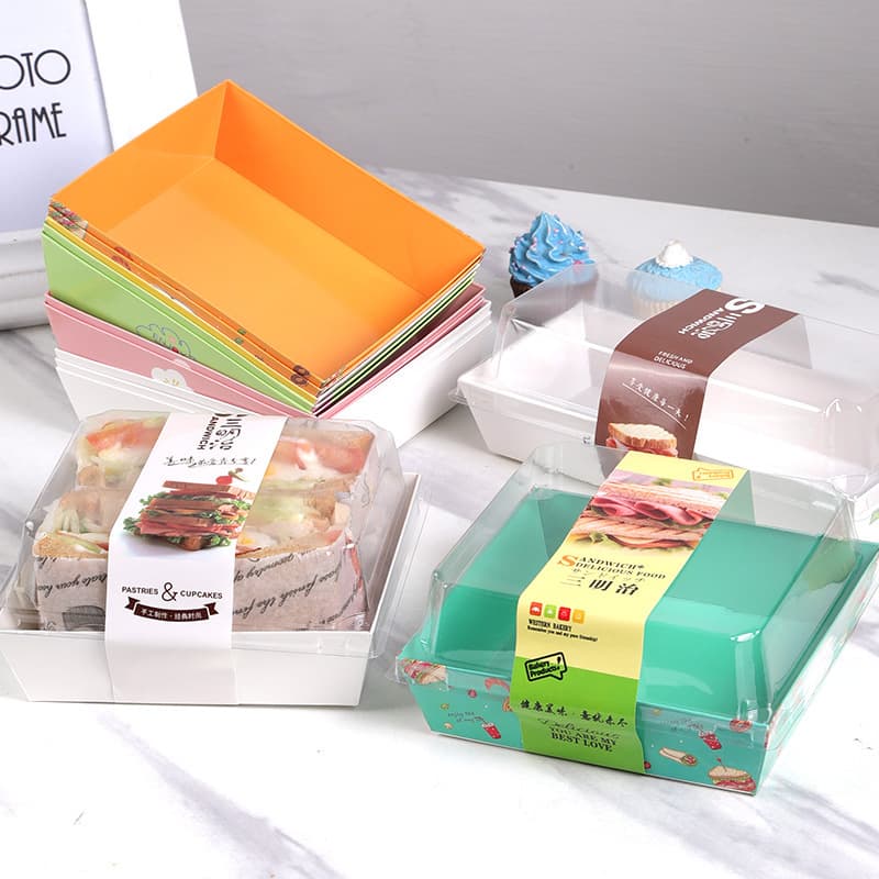 Sandwich Packaging Box Pork Floss Beckham Box Dirty Dessert Cake Snow Mei Niang Shu Fu Lei Packaging Paper Plastic Box