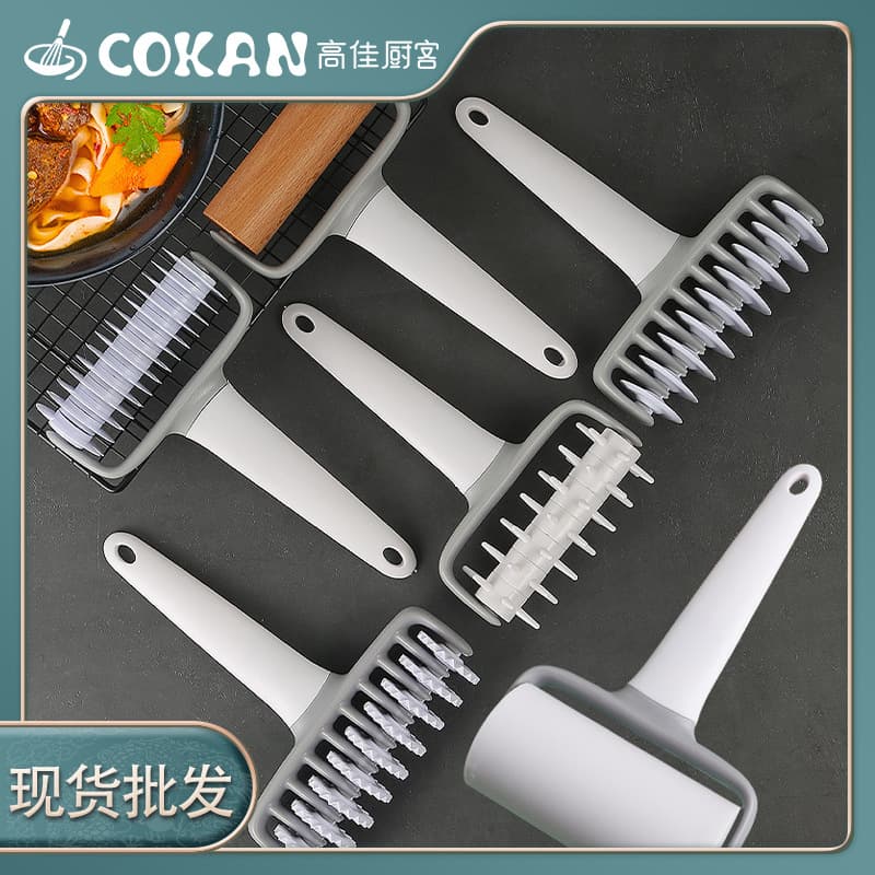 Manufacturer's spot pizza roller baking tool pattern plastic mesh knife multi-purpose roller knife creative noodle hob