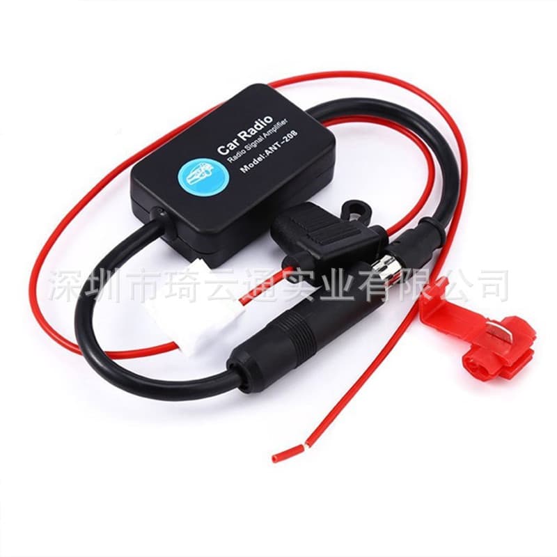 Factory direct ANT-208 car FM radio antenna signal amplifier/DAB/AM/FM in stock supply.