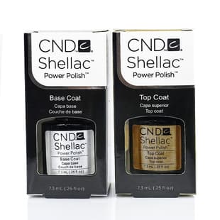 Nail Art Functional Gel Shellac CND Removable Base Coat No-Wipe Top Coat UV Gel Super Glossy Long-Lasting 7.3ml