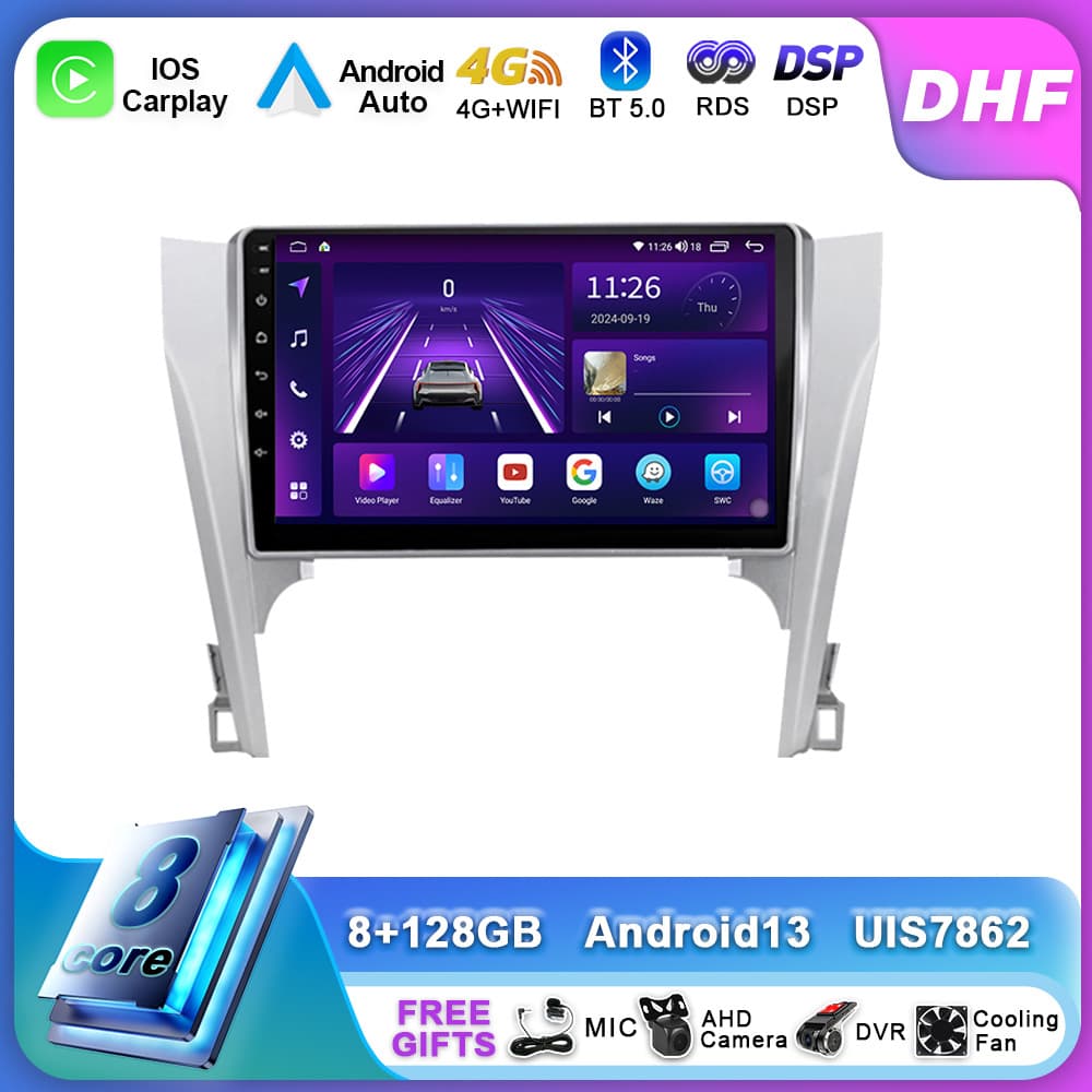 Cross-Border Suitable for Toyota Camry 12-14 Android Central Control All-In-One Car Large-Screen GPS Navigator