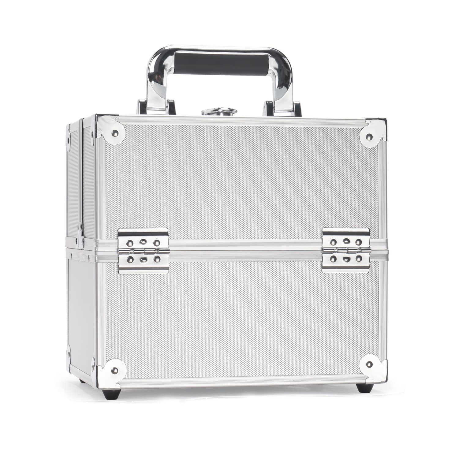 Large Capacity Three-Layer Aluminum Alloy Makeup Artist Tool Box Tattoo Cosmetics Nail Art Storage Box Beauty Pure Color Metal S