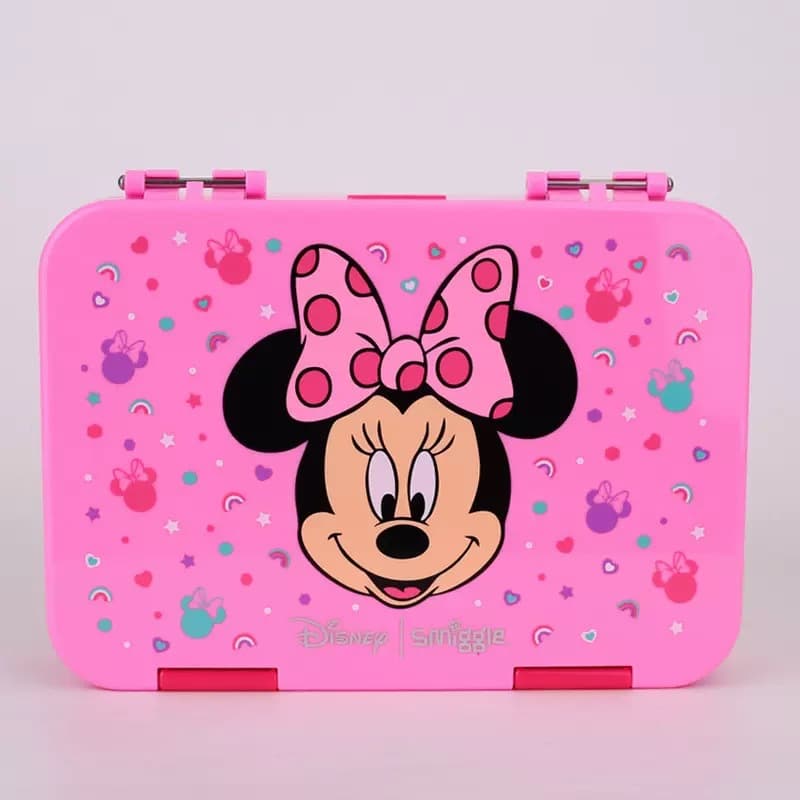 Australian Smiggle Kids Cartoon Lunch Box Student Bento Box Large Capacity Compartment Lunch Box Cute Portable Meal