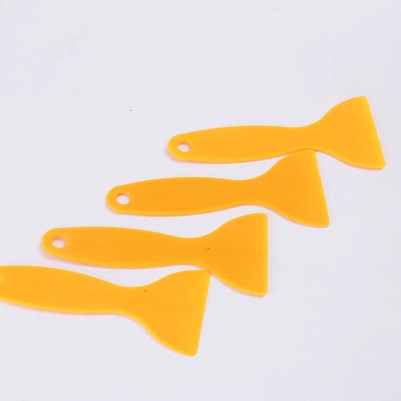 Yellow squeegee, car window tinting tool, small squeegee