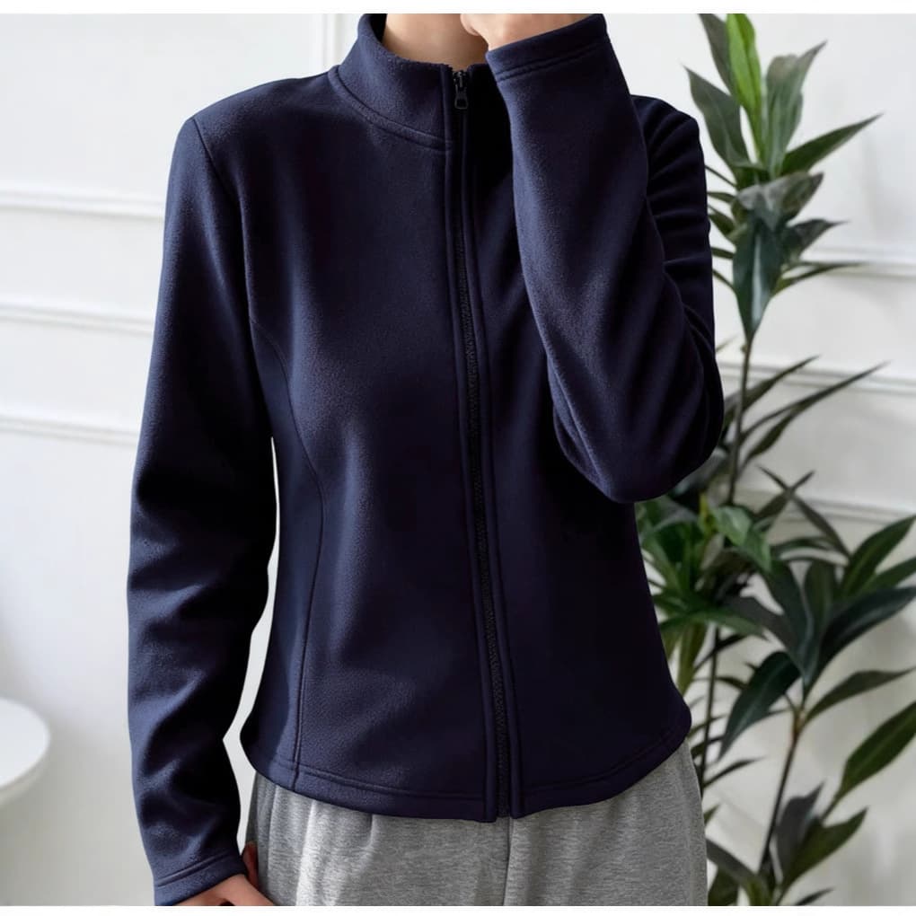 Fleece Jacket for Women, Thickened Lamb Wool Lining, Great Look for Early Winter Outfits, Autumn/Winter Windbreaker Inner Layer