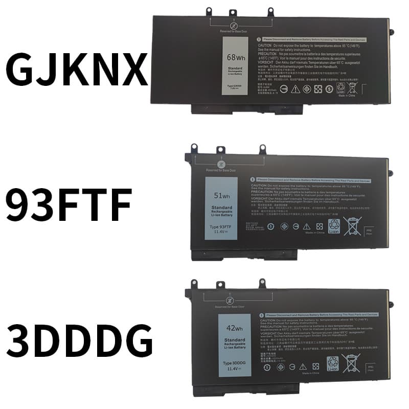 Compatible with Dell GJKNX 93FTF 3DDDG Latitude 5280 5480 5490 laptop batteries