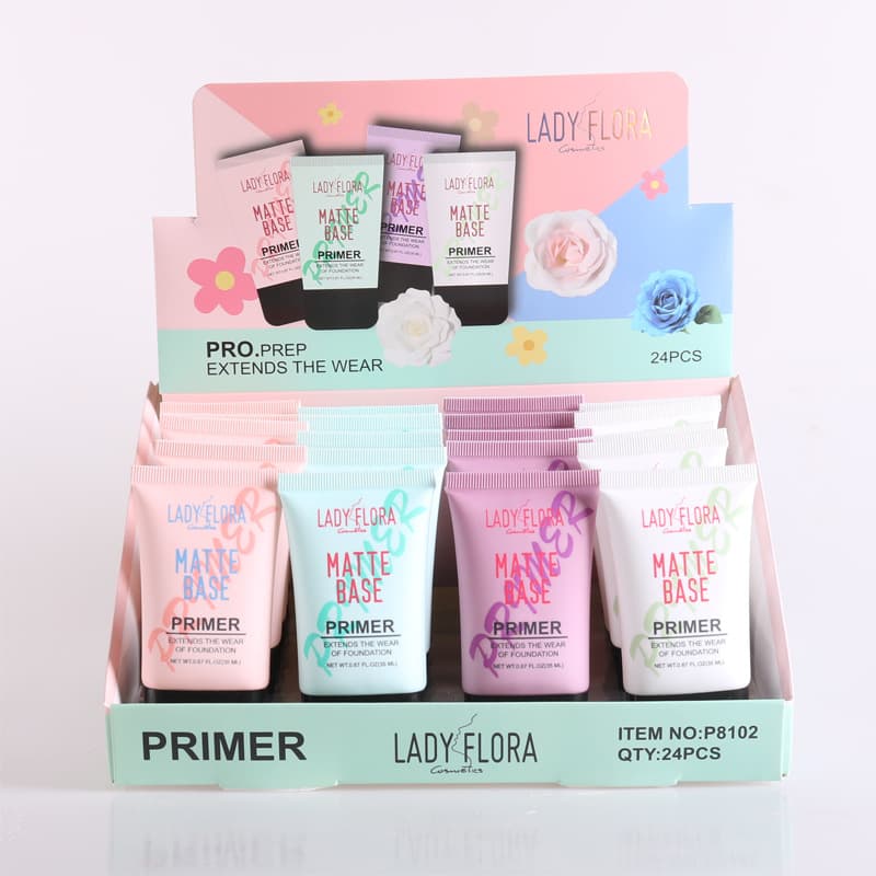 Lady Flora Cross-Border Bestseller Matte Base Makeup Primer Moisturizing Hydrating Concealing Long-Lasting