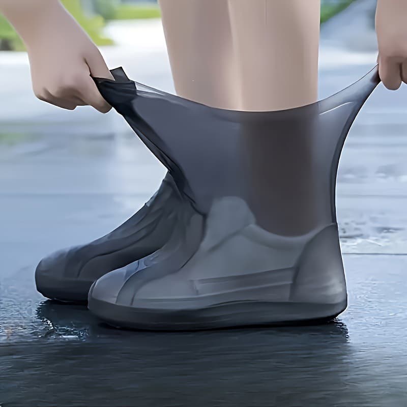 Latex shoe covers silicone shoe covers travel shoe covers rain shoe covers waterproof wear-resistant outdoor non-slip shoe covers overshoes