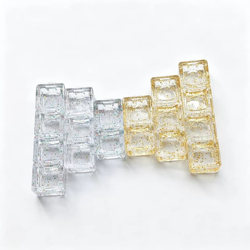 Transparent fine-point 234-hole test shaft tester base decompression keychain color base assembly button decompression keychain