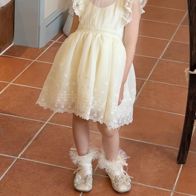 Children's lace socks Korean style polka dot bow calf socks summer thin girls princess socks small and medium-sized children