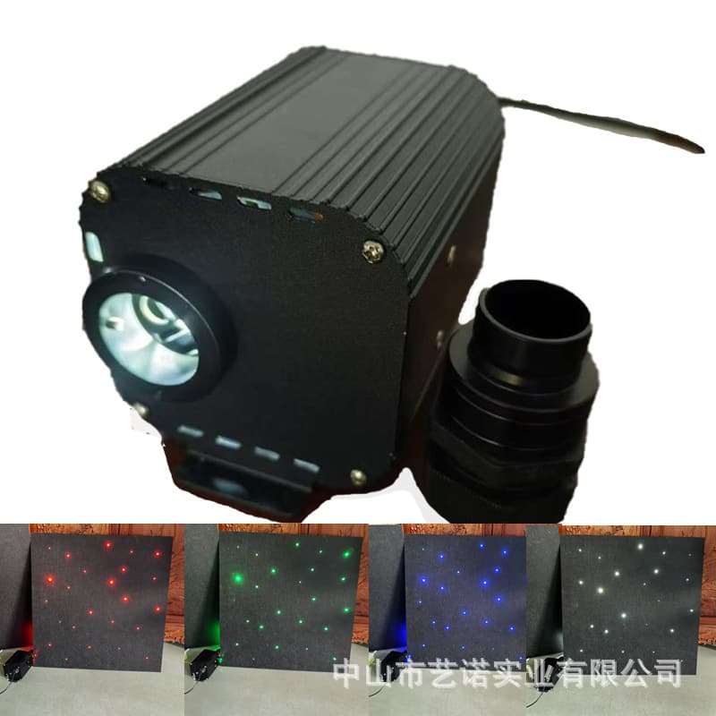20W Fiber Optic Starlight Breathing & Flashing Fiber Optic Generator Wireless Remote Control RGBW LED Light Source Cinema Starlight