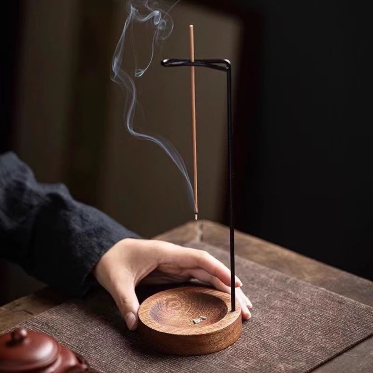 Mosquito Repellent Hanging Incense Holder, Sandalwood Stick Incense, Indoor Agarwood Incense Stand, Coil Incense Tea Ceremony Decorative Creative Incense Burner