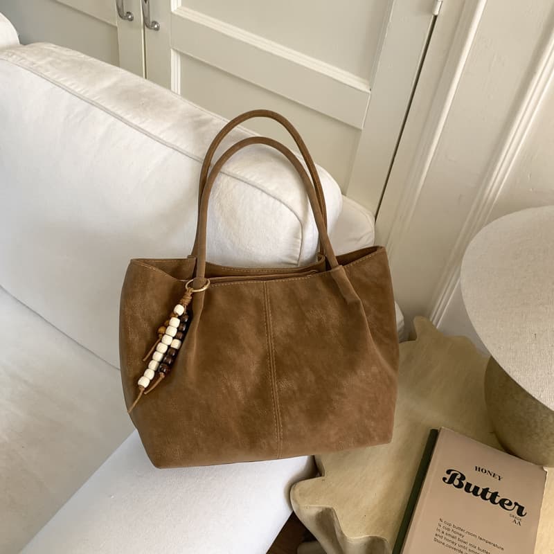 Suede Leopard Print Large Bag for Women 2025 New Trend Fashion Frosted Tote Bag Autumn Winter Retro Underarm Mother-Child Bag