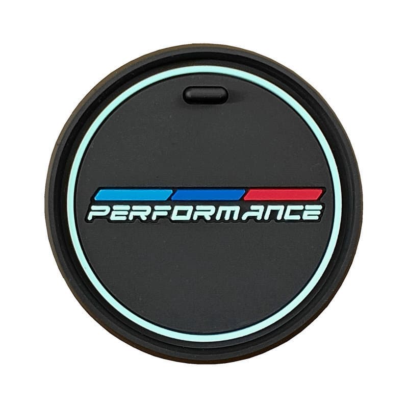 Glow-in-the-Dark BMW Car Cup Holder Mat Interior Modification for X3, X4, 1 Series, New 3 Series, 5 Series Cup Holder Storage - BMW Cup Holder Mat