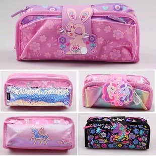 Australia Smiggle Pencil Case Student Stationery Bag Large Capacity Pencil Pouch Cartoon Stationery Bag for Primary and Middle School Children