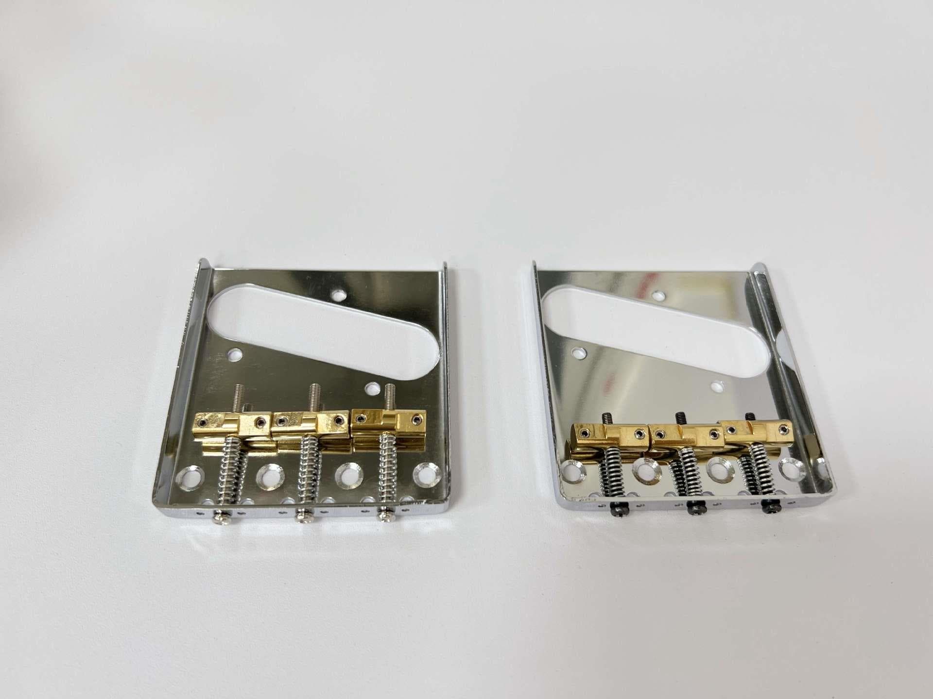 Electric Guitar Parts Guitar Bridge TL Electric Guitar Tailpiece TL 6-String Folded Edge Copper 3-Saddle Bridge
