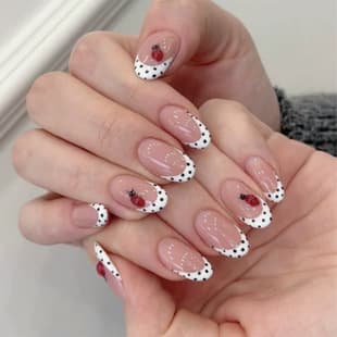 Milky Yellow French Cherry Press On Nails Gentle Pure Desire Atmosphere Simple Design Whitening Daily Nail Art Pieces
