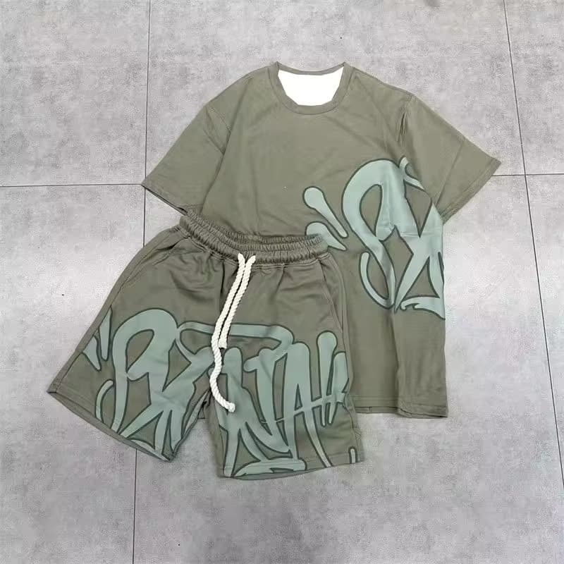2026 Kids Fashion Y2K Casual Summer T-Shirt and Shorts Set for Girls and Boys Streetwear T-Shirt