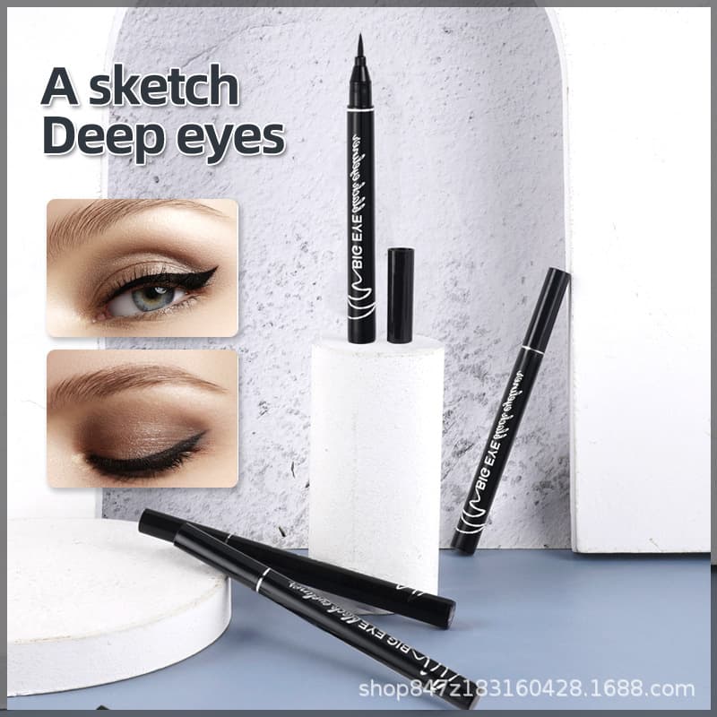 Export-specific Big Eye Cool Black Eyeliner Liquid Pen, Quick-drying Eyeliner, Waterproof, Sweat-proof, Long-lasting, Non-smudge Eyeliner