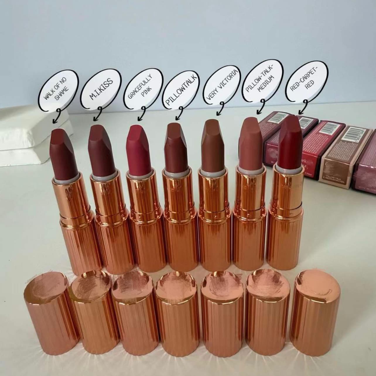 Cross-border exclusive supply of popular C’s modern matte lipstick 3.5g PILLOW TALK# Pillow Talk