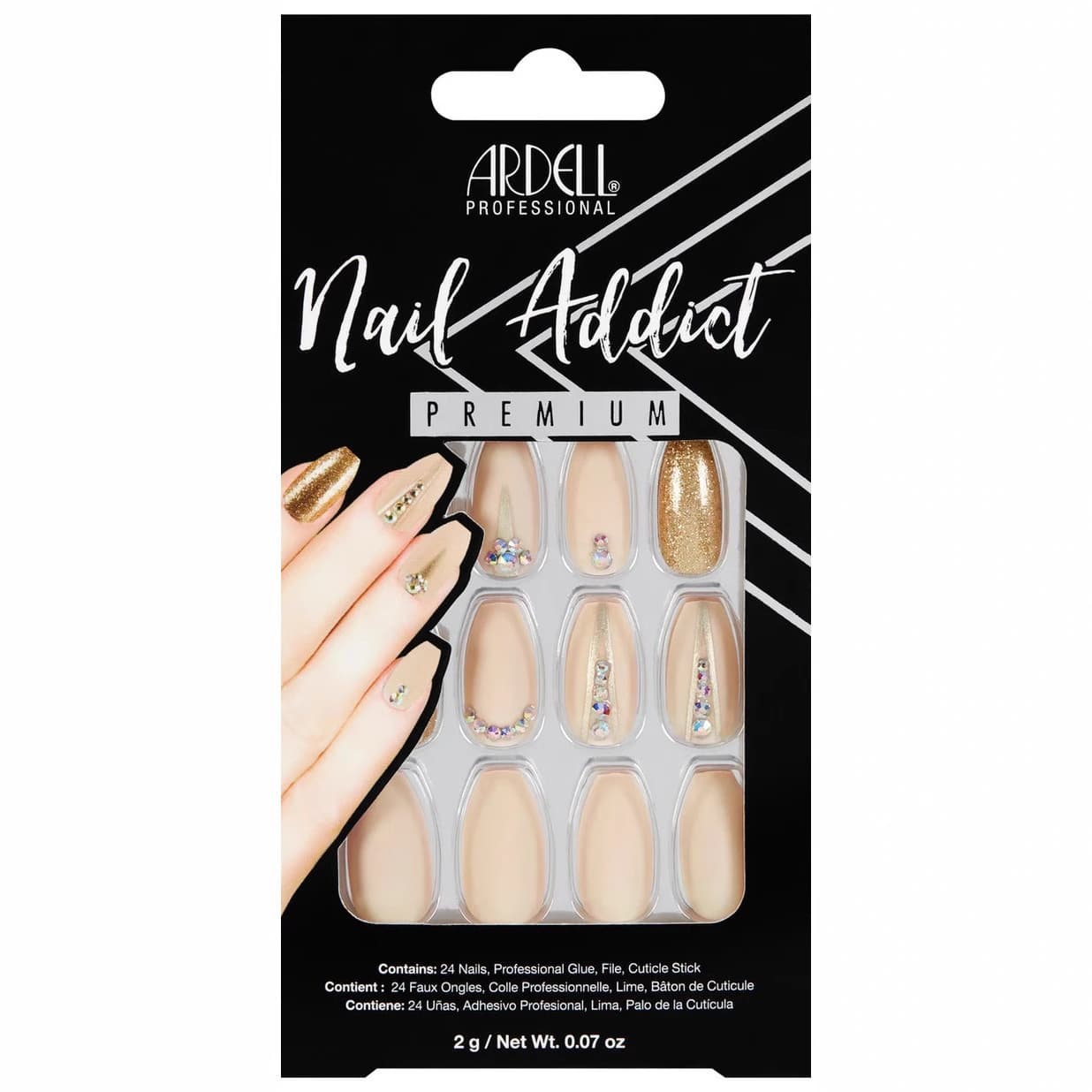 Colorful Fake Nails Polygel Nail Extension False Nails Aurora Fake Nails Peru Sunset Nail Art Stickers