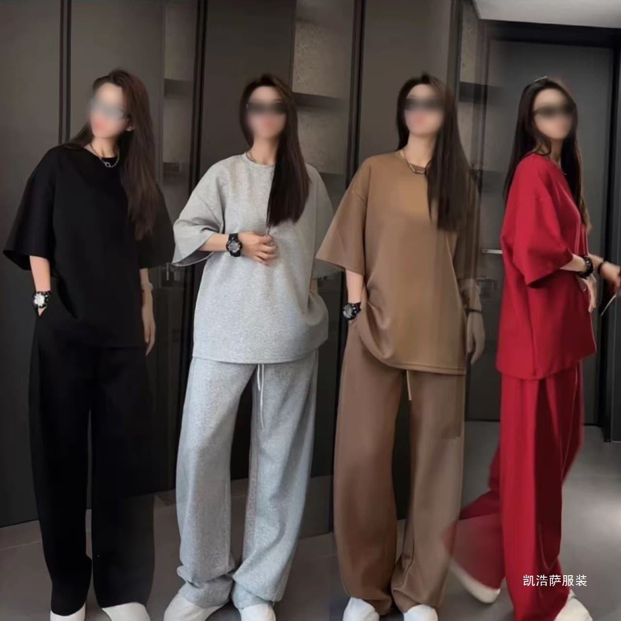 Summer Casual Set Fashionable Trendy Design Simple Comfortable Breathable Versatile Loose Solid Color Men's Two-Piece Set