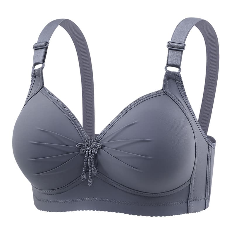 Middle-Aged Adjustable Full Coverage Bras, Non-Wire, Thin Cups, Push-Up Enhancing Appearance, Large Bust, Minimizes Side Fat