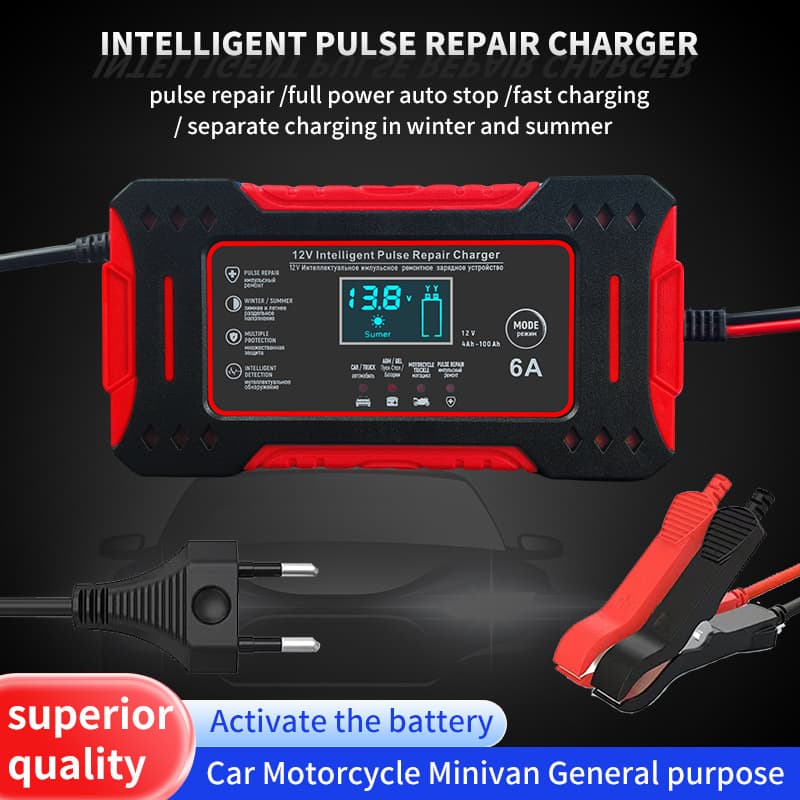 12V6A Charger, Car Battery Charger 12V, Motorcycle Battery Charger 12V, 12V Battery Charger