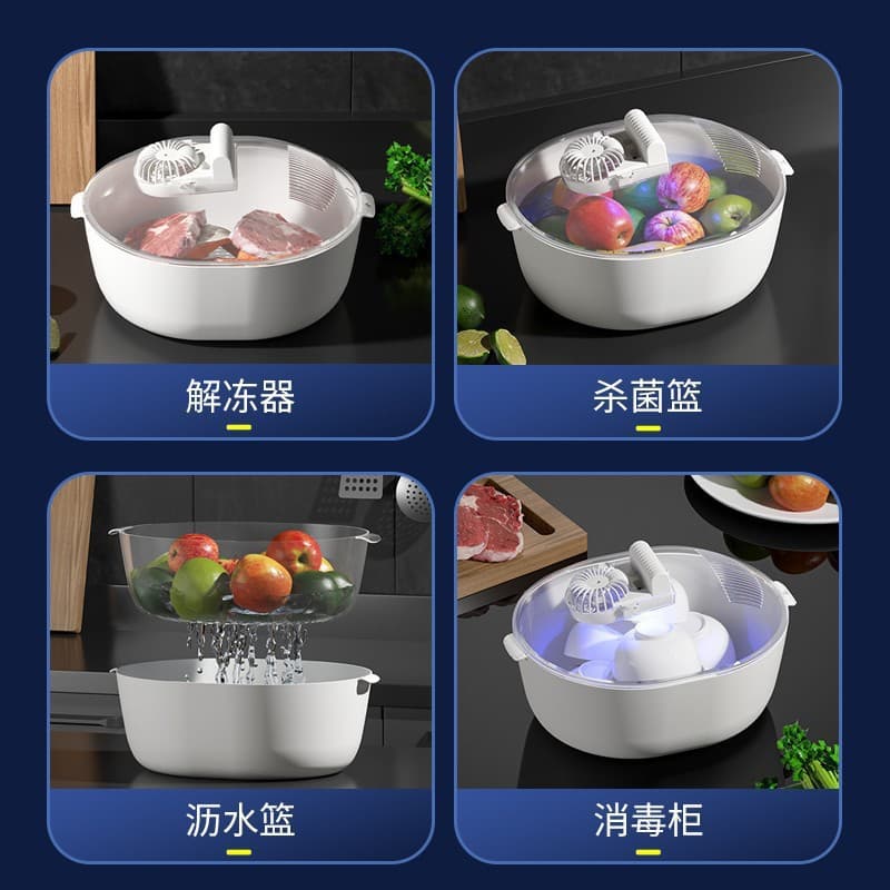 Cross-border Factory Wholesale 2025 New Model Household Meat Steak Fresh Food Machine 4-in-1 Defrosting Induction Cooker