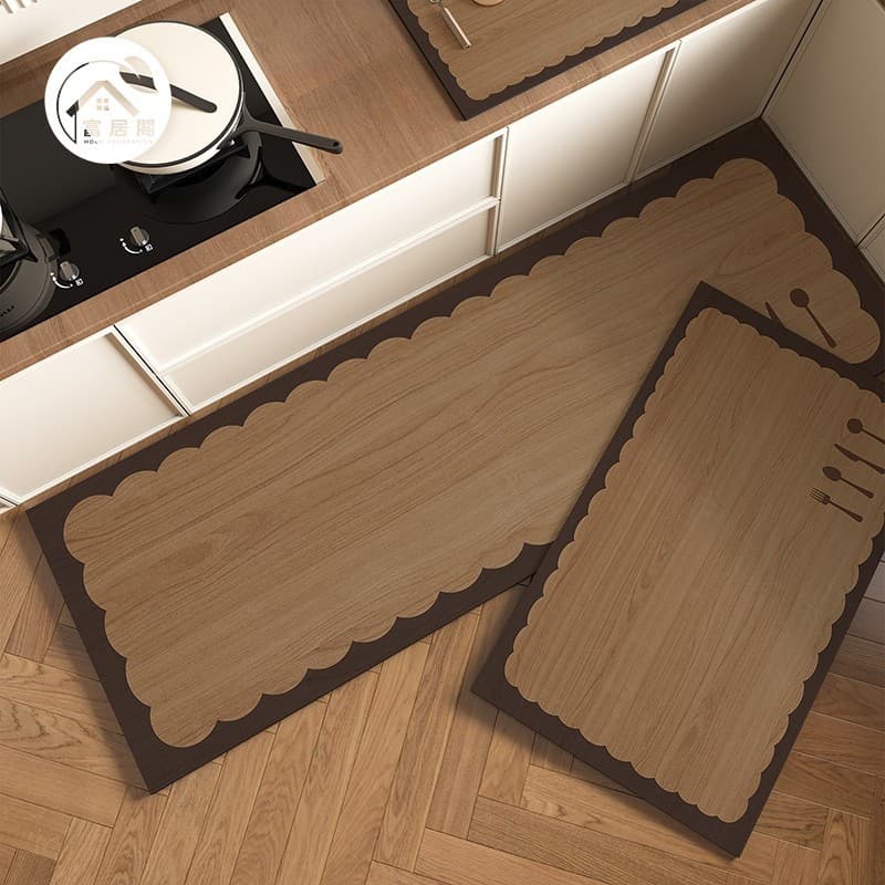 Factory wholesale kitchen anti-slip and wear-resistant foot mat, kitchen set carpet, water-absorbent and quick-dry bathroom floor mat, entryway mat