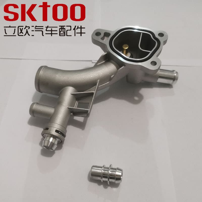 SKTOO Brand Compatible with Chevrolet Thermostat Housing Aluminum Water Outlet 25192985