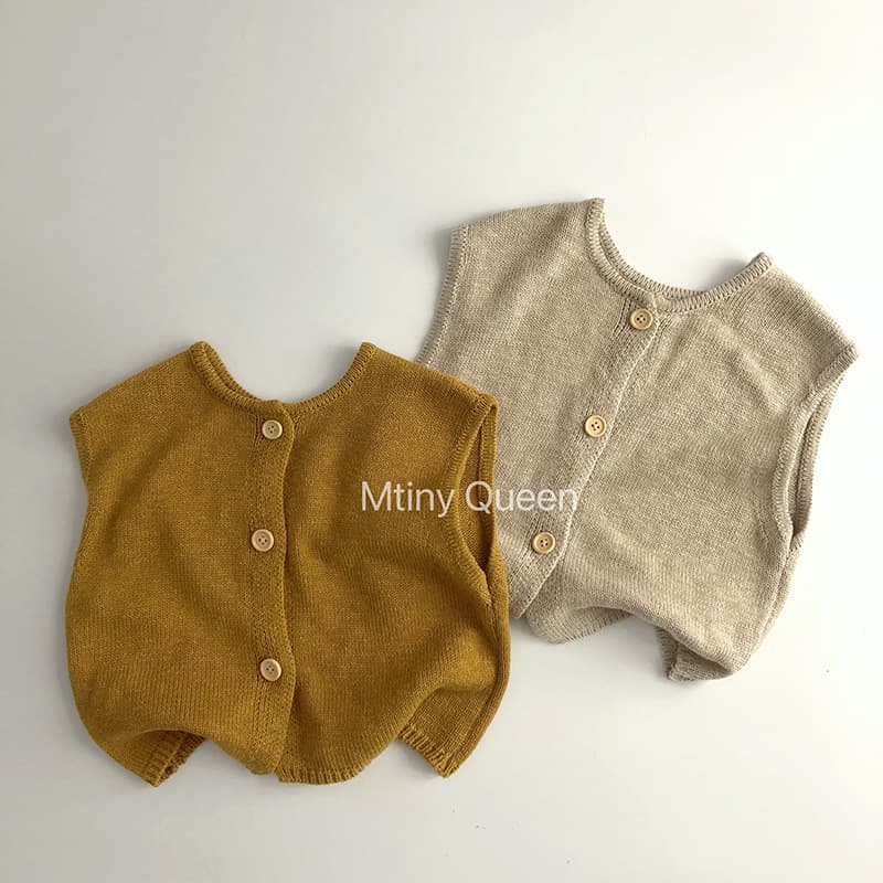 Simple yet sophisticated ~ Japanese retro vest ~ Korean style children's sweater, trendy and versatile knitted vest for boys and girls