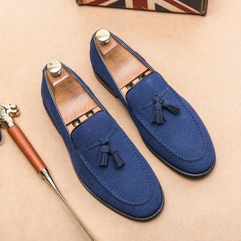 Export Fashion Pointed Toe Leather Shoes Men's Vintage Tassel Small Leather Shoes, Men's Casual Loafers Driving Shoes Wholesale Lazada