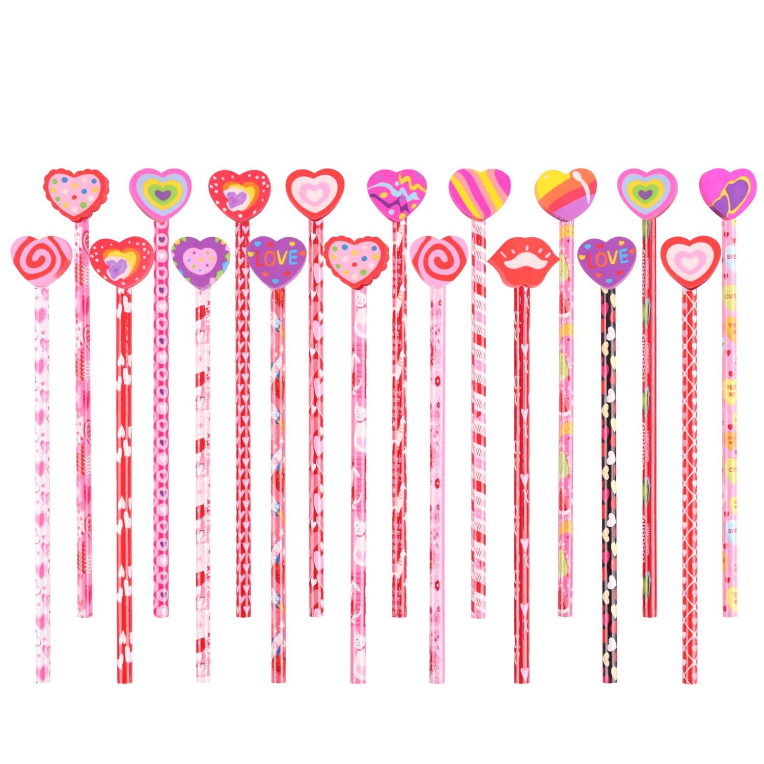 Valentine's Day Pencil Set Hb Pencils For Students Children Writing Holiday Gifts Stationery Set
