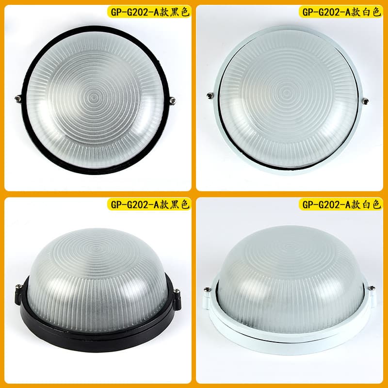 Outdoor Moisture-Proof Light, Exterior LED Waterproof Wall Lamp, Doorway Balcony Exterior Wall Light, Amazon Round Aluminum Courtyard Light