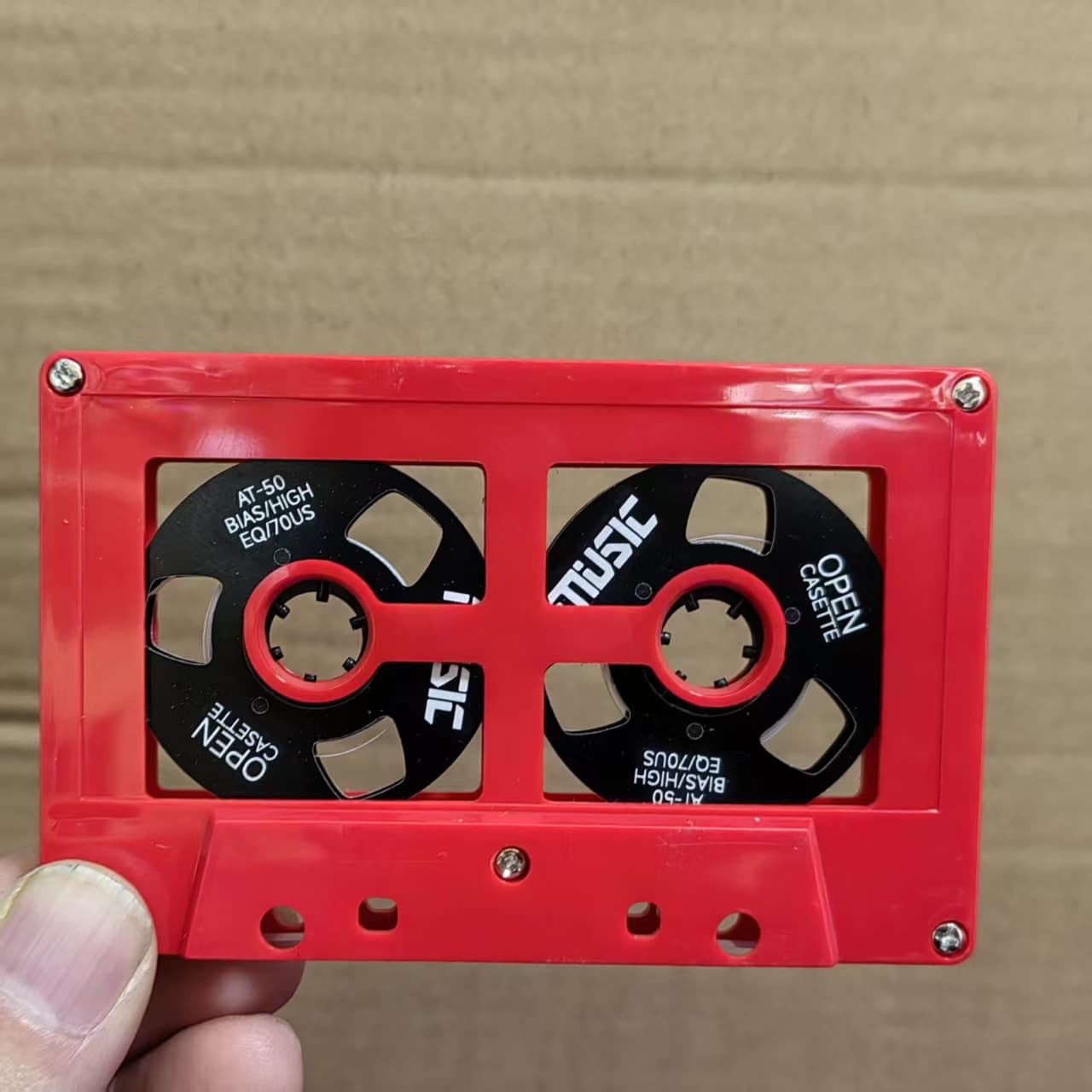 Double-sided metal mini open-reel tape, 50 minutes, blank tape Type I, deck recording tape, can be used for LOGO.